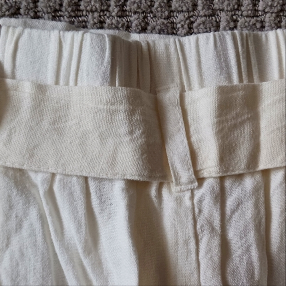 Sapphire Red Womens Linen Shorts.